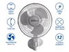 Alva 30cm White Plastic Desk Fan (ACS205)