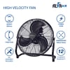 Alva Air 50cm High Velocity Matt Black Floor Fan (ACS210B)