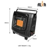 Alva Butane Outdoor Freestanding Canister Heater (CCR108)