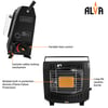 Alva Butane Outdoor Freestanding Canister Heater (CCR108)