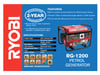 Ryobi 1000W 4 Stroke Air-Cooled Generator (RG-1200)
