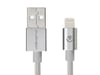 Volkano Strike Series MFI Lightning Cable 1.2m Silver (VK-20052-SL)