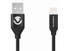 Volkano Weave Certified 1.2M MFI Lightning Fast Charging Cable Black (VK-20109-BK)