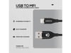 Volkano Flexi Series 1.5m 12W USB to MFI Lightning Cable Black (VK-20269-BK)