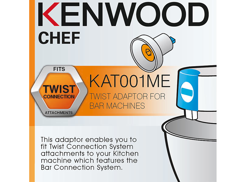 Kenwood Twist to Bar Adaptor Attachment KAT001ME (AW20011006)