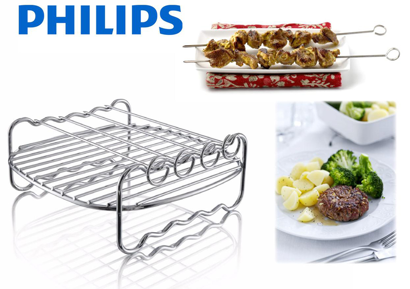 Philips Airfryer Double Layer Accessory With Skewers (HD9220/20)